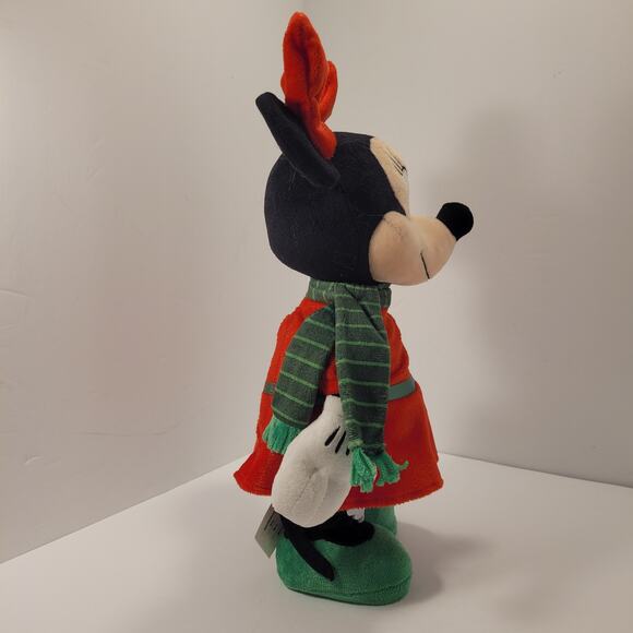 Minnie Mouse Animated Christmas Plush Dances To Jingle Bells Side Step 13" EUC - Picture 4 of 10